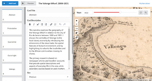 Narratives editor